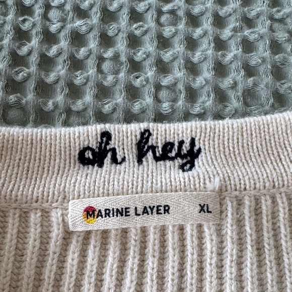 Marine layer XL Cream Cardigan with Colorful Embroidery - Picture 2 of 2